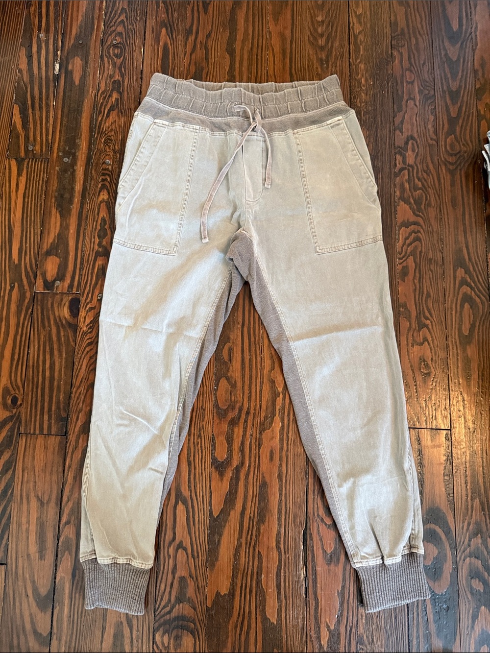 James Perse Light Grey Drawstring Jogger Pants